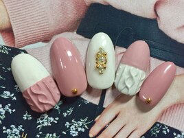 ハーフニットネイル☆