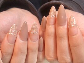 上品ツイードネイル