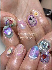 ニコちゃんネイル