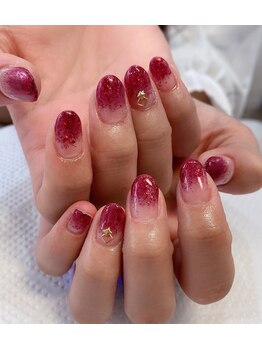 コロミネイル(colome nail)/ラメーグラデーション