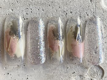 フリークネイル(FREAK Nail)/ピンクグレーラメ¥6500