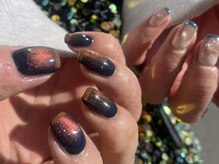 アース コアフュールボーテ 長野稲田店(EARTH coiffure beaute)/チグハグネイル　9500円