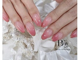 ピンクグラデ+スキニーフレンチ