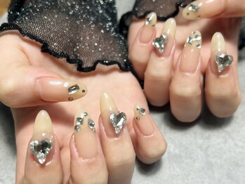 持ち込みネイル/ハートストーン