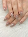 フラッシュネイル+アート