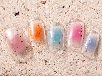 アイネイルズ 町田店(I nails)/クリアカラフルチーク7980円