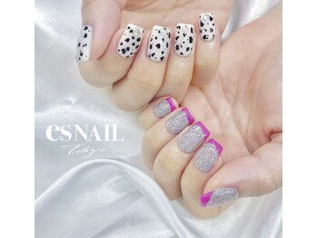 エスネイル 新宿西口店(es NAIL)/アニマルアシメ