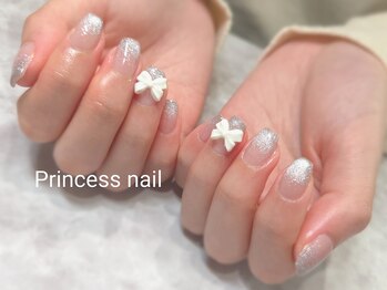 プリンセスネイル(Princess nail)/フラッシュ×リボン9,300