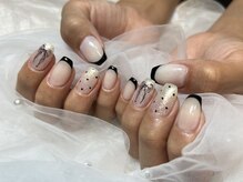 燈乃工房 三重鈴鹿本店(あかりのこうぼう)/フレンチリボンネイル