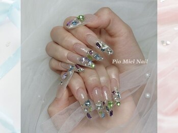ピオミエルネイル 新宿(pio miel nail)/ビジューストーンネイル