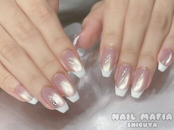 ネイルマフィア 渋谷(NAIL MAFIA)の写真/【ラメグラ・ワンカラ-¥5500♪】技術・雰囲気・おもてなし…どこをとっても大満足な数少ない上質サロン☆