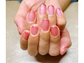 春ピンクフレンチネイル