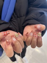 オーシャンネイル 栄店(OCEAN NAIL)/red×check