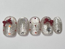 ラメハートドット￥6500