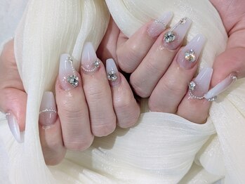 【スカルプ】白グラデ