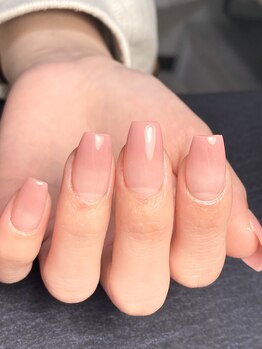 ピンクグラデーションスカルプ