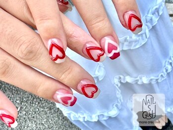 ネイルズガッシュ 武蔵小山店(NAILsGUSH)/キュートハートネイル