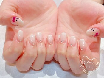 コフレ カケル ポルテ269 富雄(coffret×PORTE269)/キティちゃんネイル