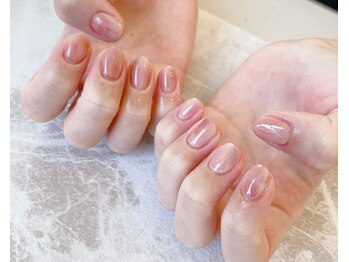 ネイルサロン ティフィン(tiffin)/~くすみカラー桃ネイル~