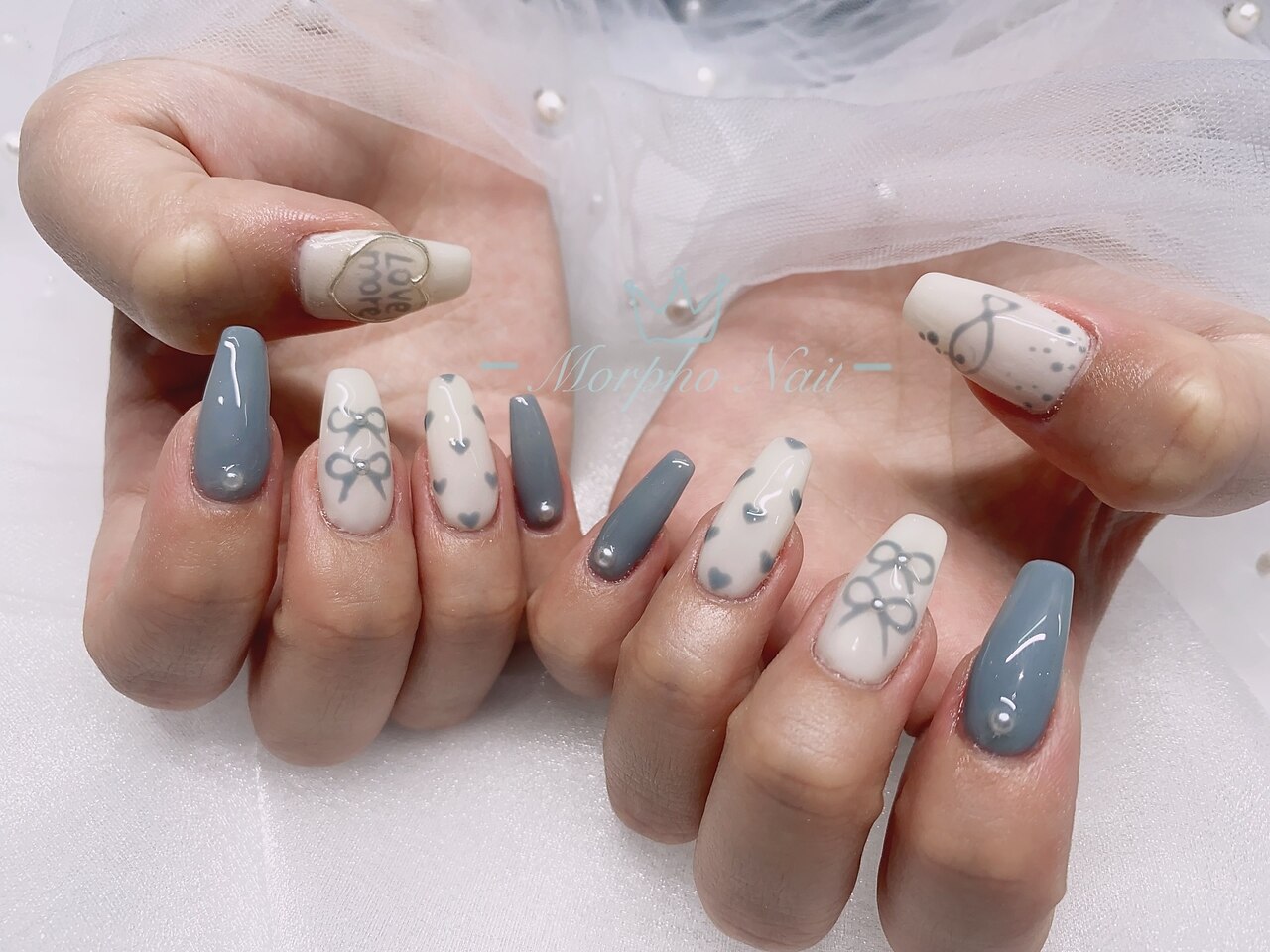 6本アート：PG009060737｜モルフォネイル(Morpho nail)のフォト