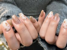 バタフライ 津田沼店(Butterfly)/アニマル柄×リングネイル