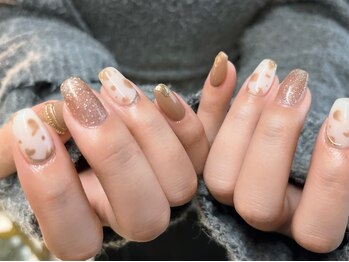 バタフライ 津田沼店(Butterfly)/アニマル柄×リングネイル