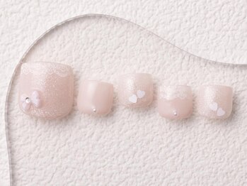 レース×ピンク