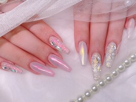 オーロラ/ワンホンネイル/ピンク