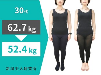 新潟美人研究所/全身痩せて変化が感じられる!