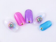 まつげアンドネイル ディアマンローズ(DIAMANT ROSE)/クリアネイル 90分6930円