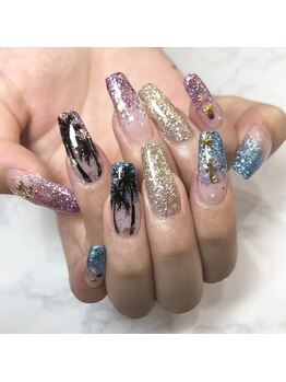 ネイルサイン ラフラフ(NAIL SIGN ROUGH LOUGH)/夏はやっぱりヤシ！