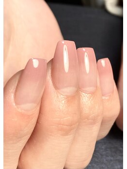 ピンクグラデーションスカルプ