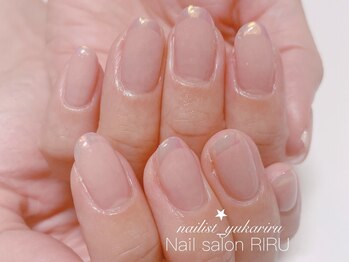 リル(RIRU)/ピンクオーロラフレンチネイル