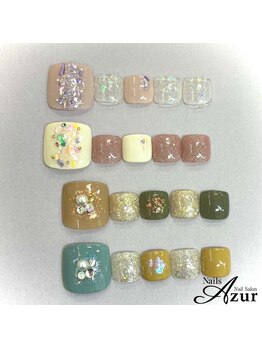 ネイルズアジュール アピタ新潟西店(Nailz Azur)/フット　定額デザインBコース