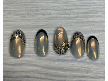 ネイル ナテュール 平塚店(Nail Nature)/比嘉作☆ツイードネイル