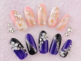 成人式♪和柄ネイル４