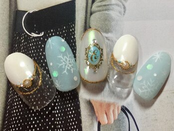 ネイル ナテュール 平塚店(Nail Nature)/雪の結晶マットネイル☆