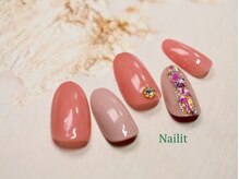 ネイリット 銀座(Nailit)/リーフホロNail ¥8500【¥9350】
