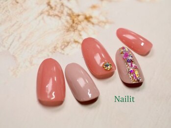 ネイリット 銀座(Nailit)/リーフホロNail ¥8500【¥9350】