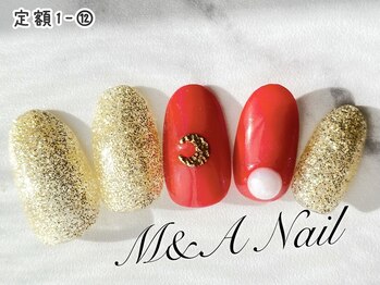 エムアンドエーネイル 横須賀店(M&A NAIL)/Hand ジェル定額1-12