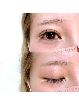 ワヴアイラッシュ(WUV eyelash)/navy ash× white