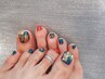 フットネイル親指アート¥6,000