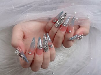 エイチベイビー(H.baby)の写真/【池袋】長さだし特化サロン★話題のクロムパーツ＆持ち込みデザインOK！圧倒的再現性で理想の爪へ♪