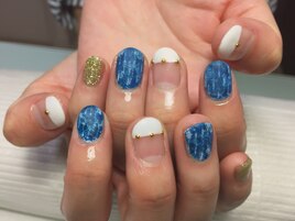 この夏トレンド☆デニムnail