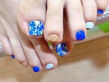アミュリー ネイル アトリエ(Amury nail atelier)/ニュアンス フラワー エスニック