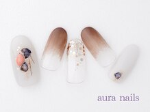 アウラネイルズ(aura nails)/☆ハンドデザインコース　¥8800