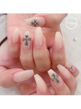 ルブリー(roovely)/クロム風ネイル