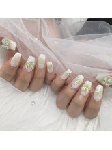 ネイルサロン ミュウ 池袋店(nailsalon Myuu)/グリーンチークネイル