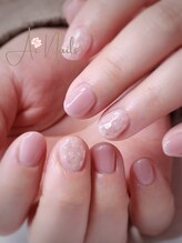 アイネイルズ(Ai nails)/ピンクシェルネイル