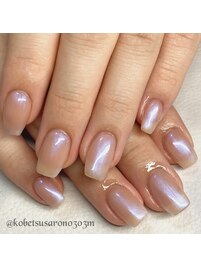 ワンカラー偏光色ネイル☆